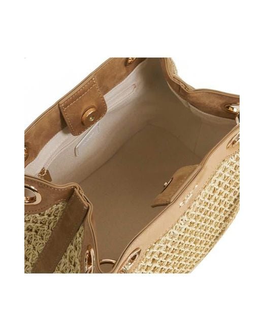 Dune Metallic Damara Raffia Tote