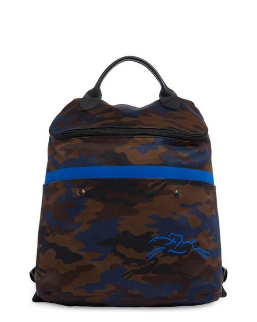 Longchamp Blue Gbn Camo Backpack