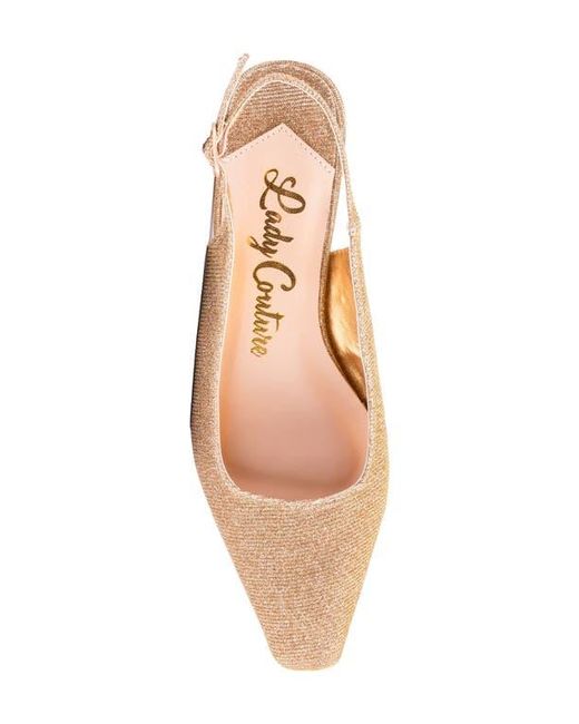 Lady Couture Natural Ruby Slingback Pump