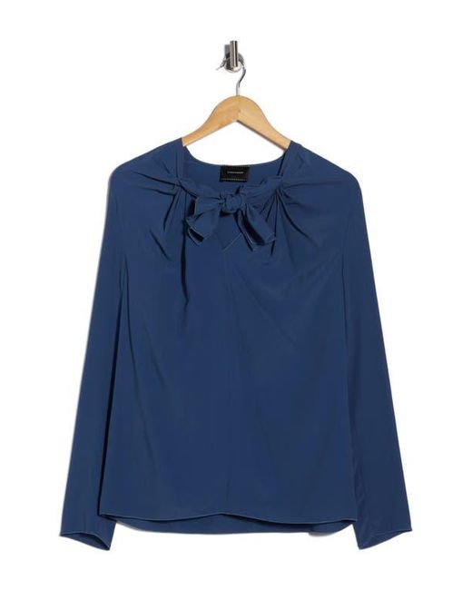 Longchamp Blue Neck Tie Top