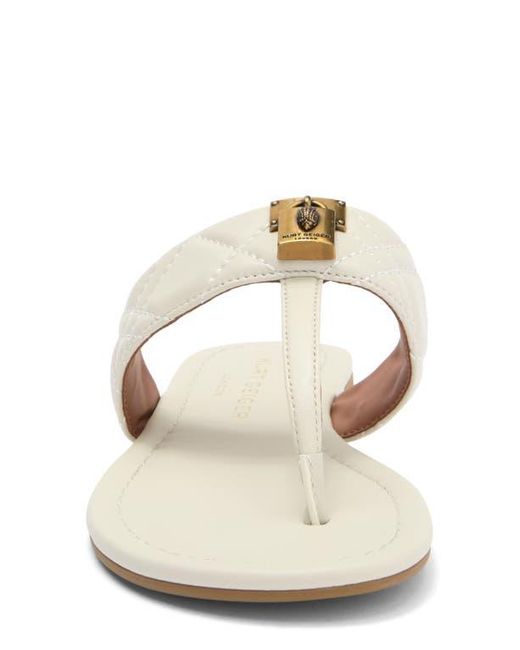 Kurt Geiger White T-Bar Sandal