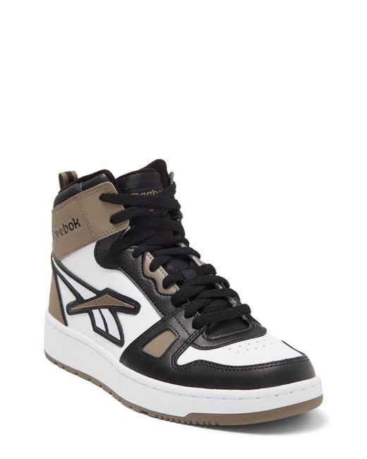 Reebok Resonator Mid Cut Basketball Shoes in Black for Men Lyst