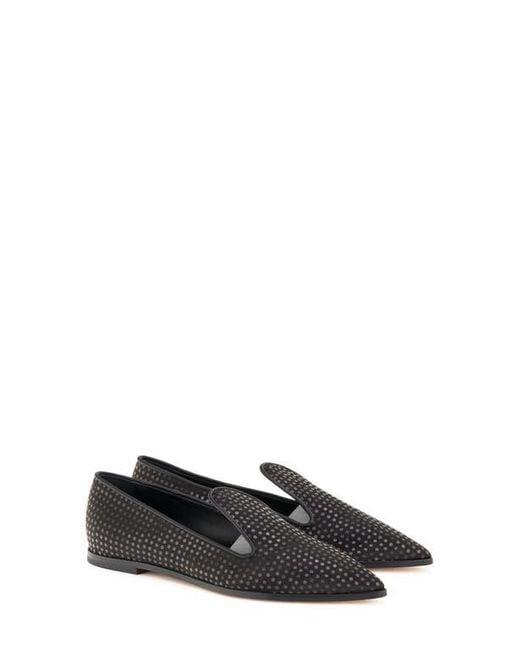 Agl Attilio Giusti Leombruni Black Rei Pointed Toe Loafer