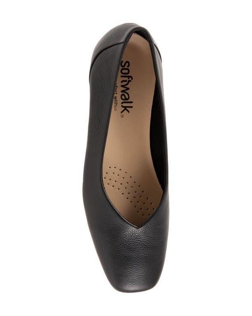 Softwalk® Black Vellore Flat
