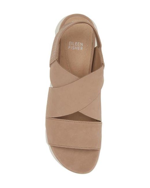 Eileen Fisher Brown Chant Platform Sandal