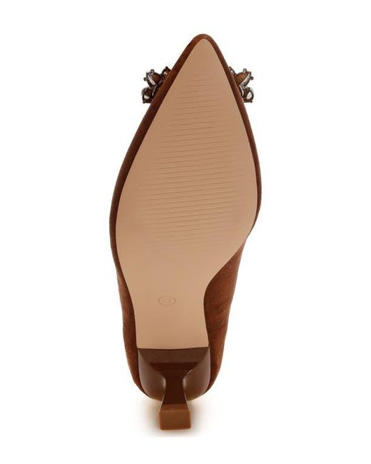 LONDON RAG Brown Peyton Pointed Toe Pump