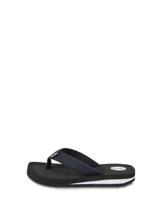 FLOOPI Black Sofia Sparkly Flip Flop