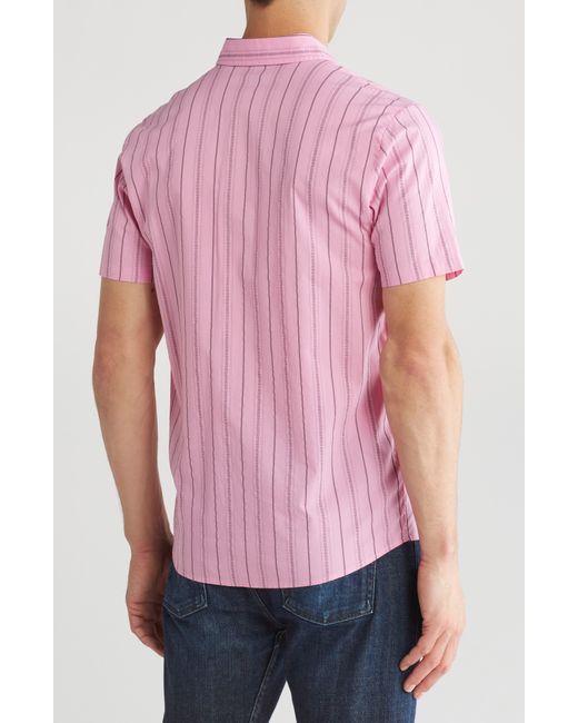 Volcom Pink Warbler Regular Fit Cotton Button-up Shirt for men