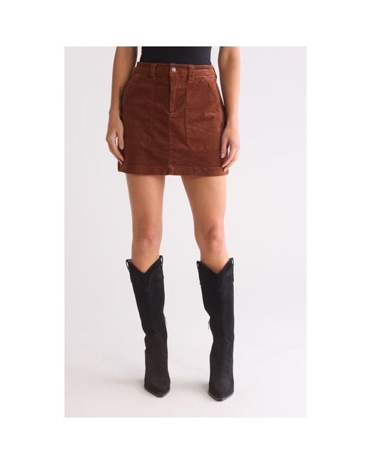 Sanctuary Brown Corduroy Coast Miniskirt