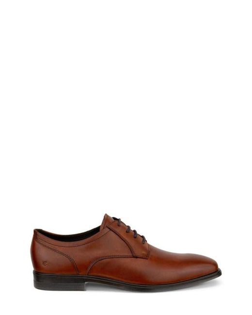Ecco Brown Queenstown Plain Toe Derby for men