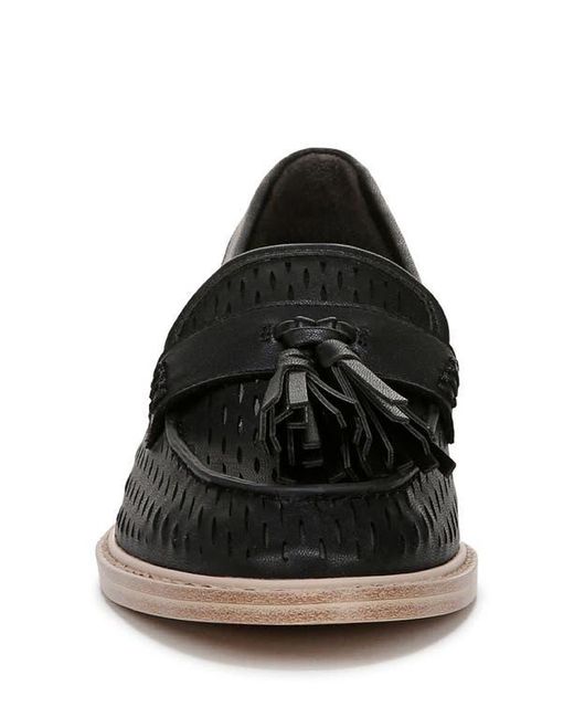 Franco Sarto Black Carolyn Low Tassel Loafer