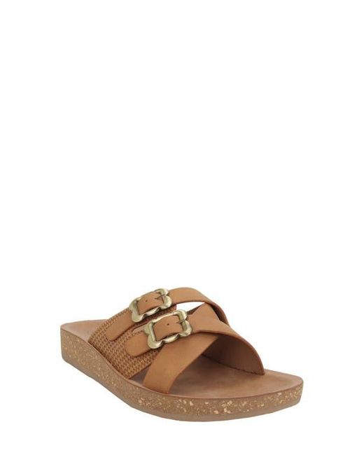 Seven7 Brown Double Strap Sandal