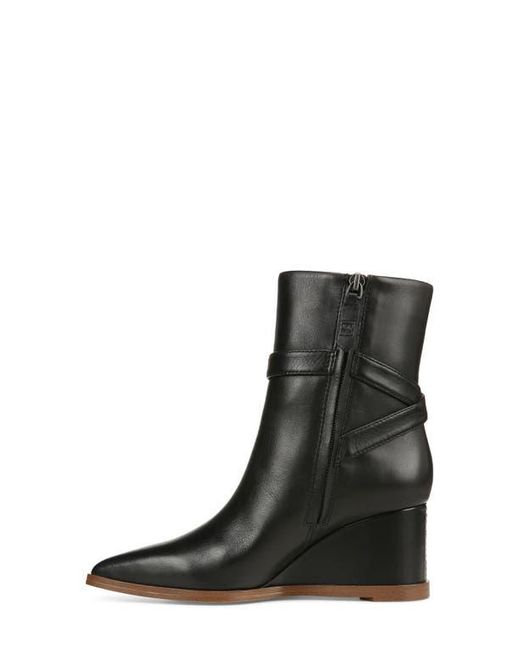 Franco Sarto Pointed Toe Wedge Booties in Black Lyst