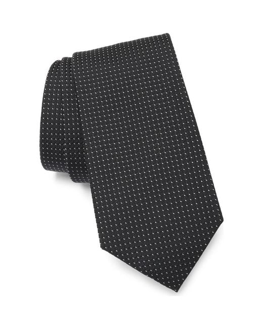 Calvin Klein Black Alice Micro Solid Tie for men