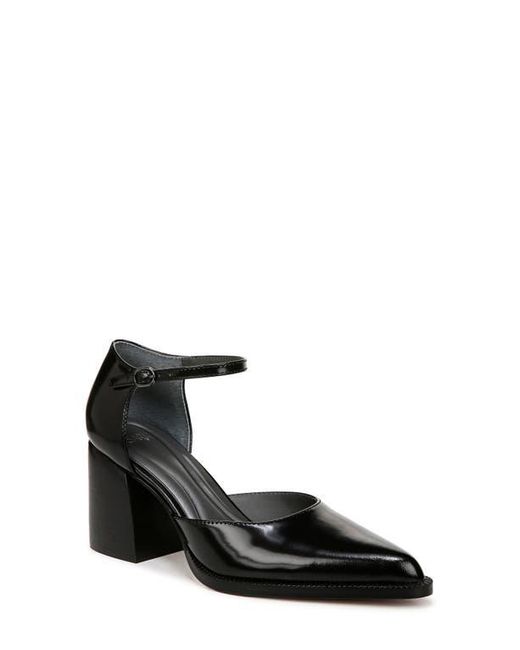 Sarto Black Diona Ankle Strap Pointed Toe Pump