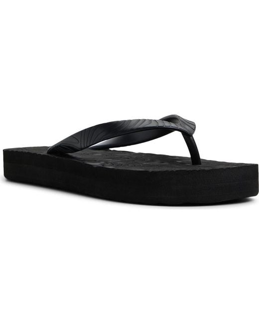 Roxy Black Beach Up Platform Flip Flop