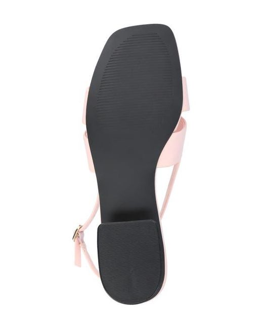 Journee Collection Pink Tabatha Block Heel Sandal