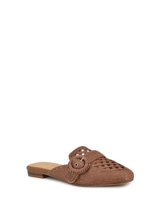 Nine West Brown Caspe Woven Mule