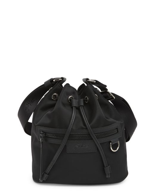 Longchamp Black Small Le Pliage Neoprene Bucket Bag