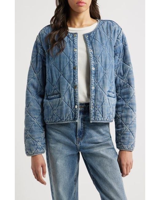 Rails Blue Ency Quilted Denim Jacket