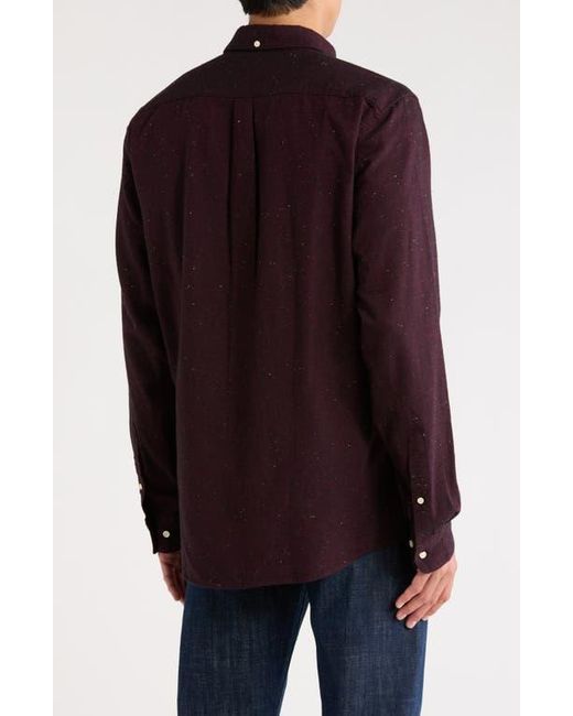 Barbour Purple Tainsbury Tailored Fit Button-Down Shirt for men