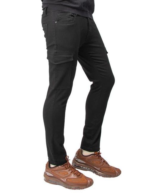 Xray Jeans Black Commuter Cargo Chino Pants for men