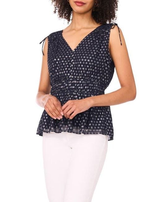 Parker Blue The Fiona Tie Shoulder Smock Waist Top