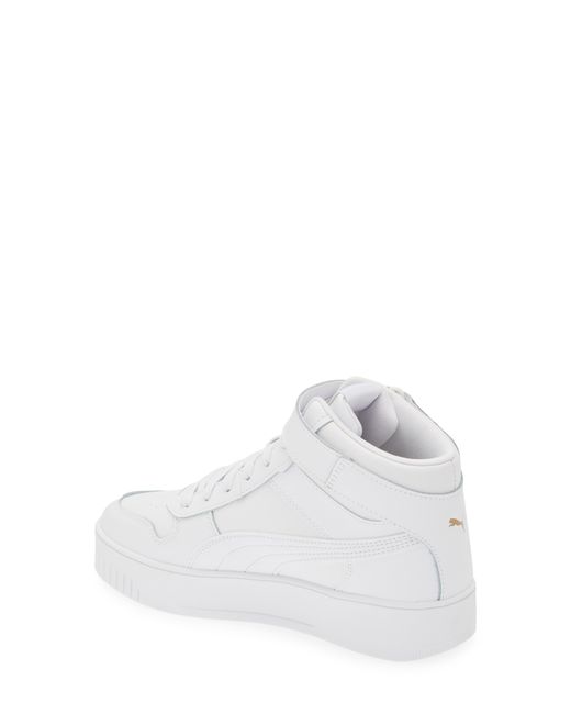 PUMA White Carina Street Mid-top Sneaker