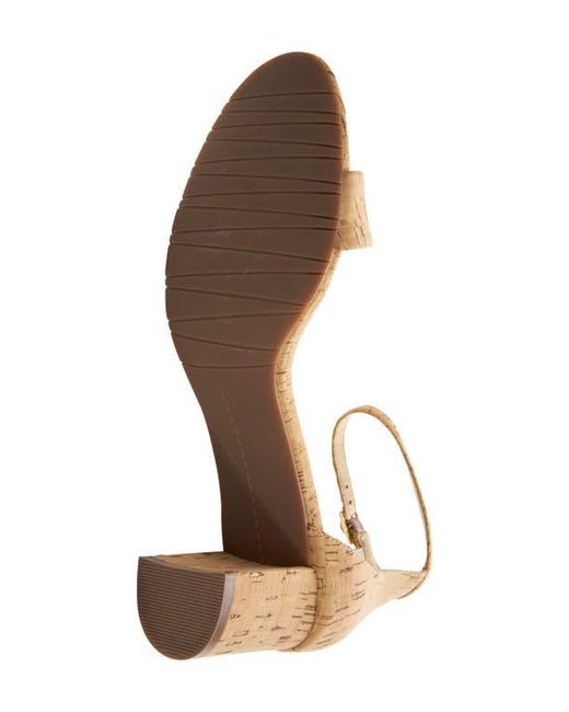 Vaneli Natural Meryn Ankle Strap Sandal