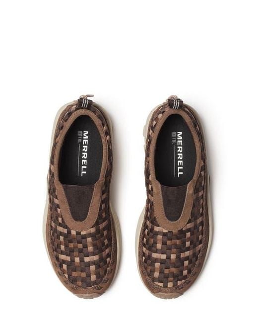 Merrell Brown Jungle Moc Toe Woven Slip-On Sneaker