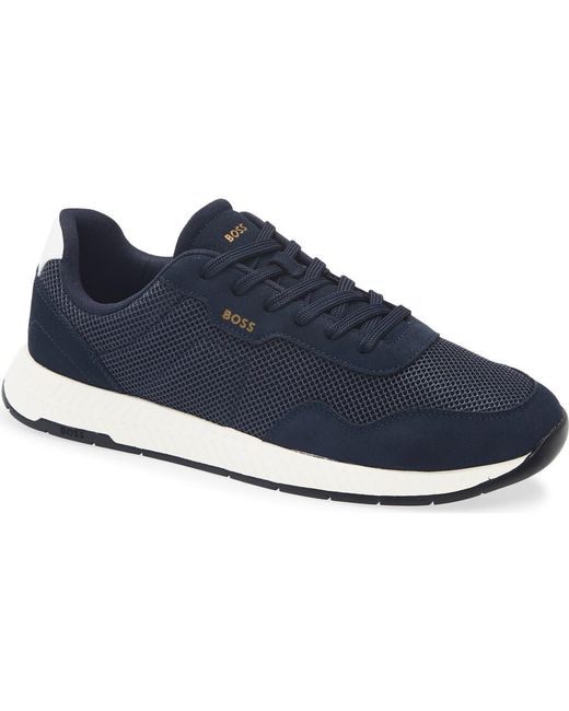 Boss Blue Titanium Sneaker for men
