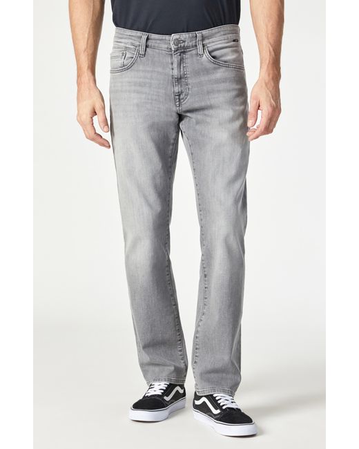 Mavi Gray Zach Mid Rise Straight Leg Jeans for men