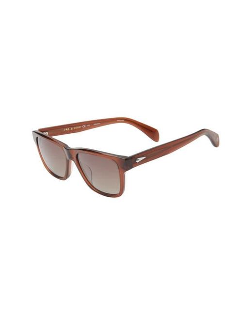 Rag & Bone Brown 54Mm Rectangular Sunglasses for men