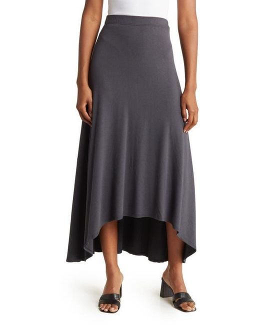 Go Couture Black Asymmetric Hi-Low Skirt