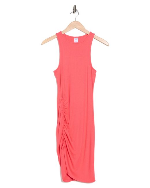 Melrose and Market Pink Ruched Racerback Dress