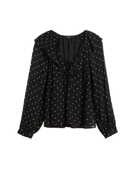 Rails Black Honora Ruffle Top