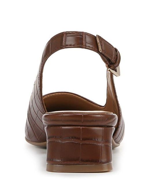 Naturalizer Brown Ginger Slingback Pump