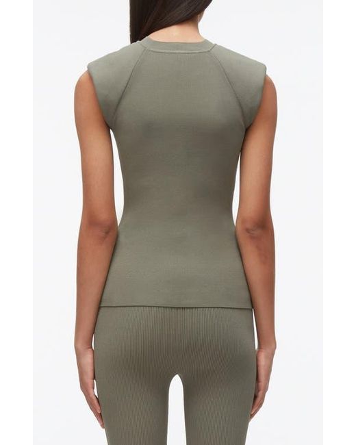 3.1 Phillip Lim Green Compact Rib Structured Top