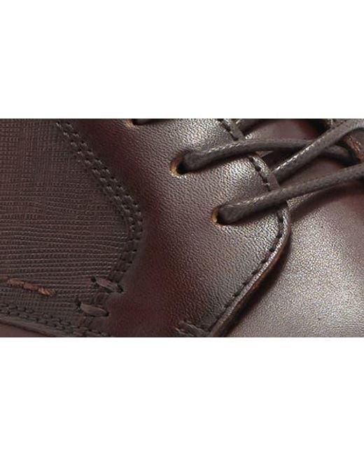Steve Madden Brown Espen Plain Toe Derby for men