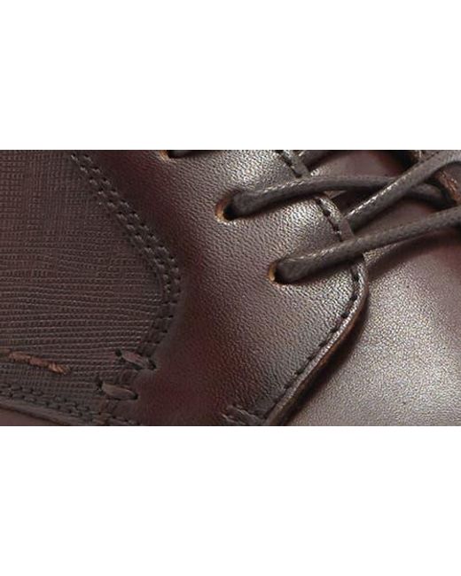 Steve Madden Brown Espen Plain Toe Derby for men