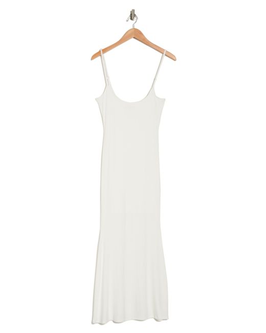 Velvet Torch White Slip Dress