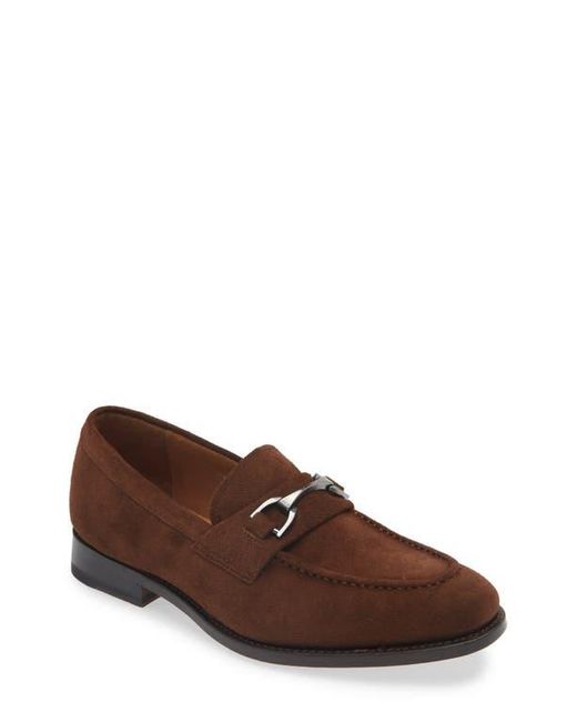 Allen Edmonds Brown Suede Bit Loafers for men