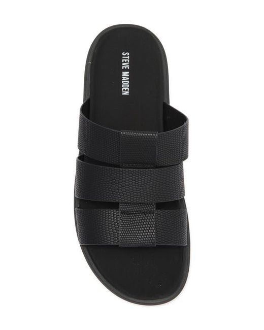 Steve Madden Black Shoal Slide Sandal for men
