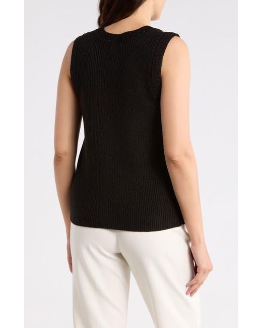 Gemma Jane Black Button-Up Sweater Vest