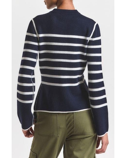 10 Crosby Derek Lam Blue Mariana Reversible Button-Up Sweater
