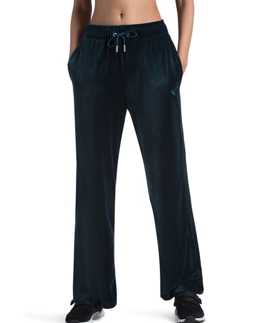 Juicy Couture Rib Velour Wide Leg Pants In Off The Coast At Nordstrom ...