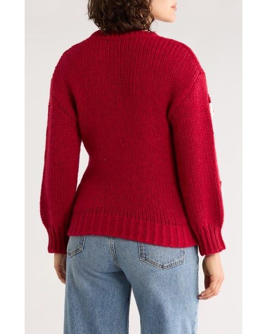 Roffe Accessories Embroidered Santa Claus Sweater