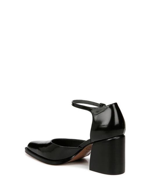 Sarto Black Diona Ankle Strap Pointed Toe Pump