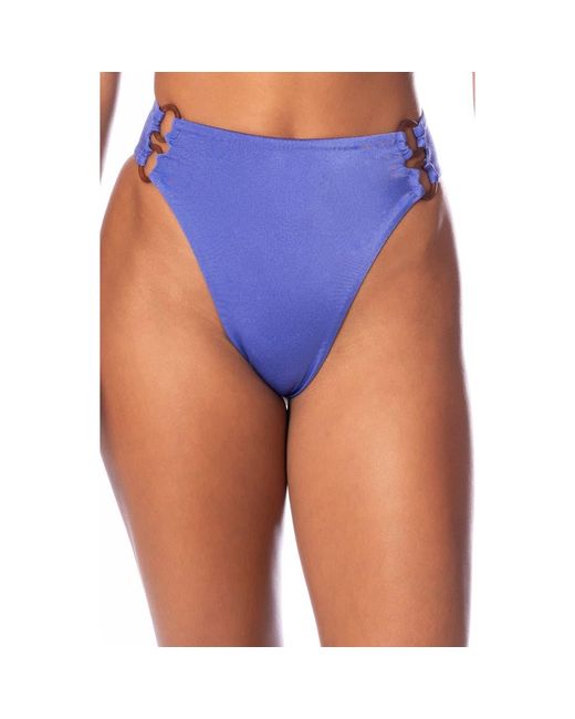 Maaji Blue Perrywinkle Sussana Reversible Bikini Bottoms