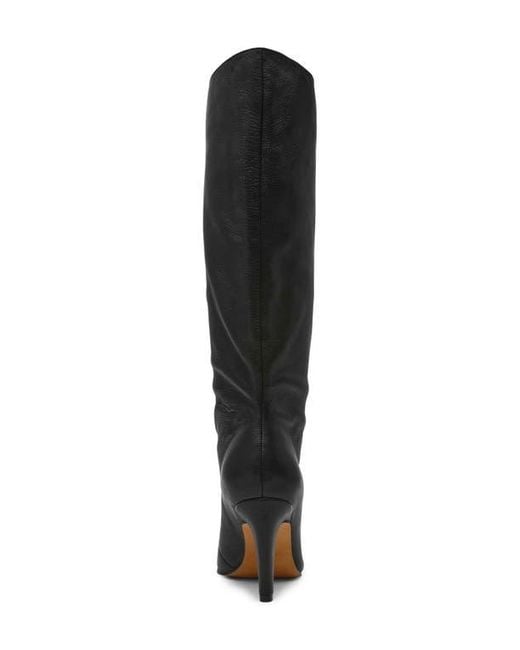 Steve Madden Black Rizk Knee High Boot
